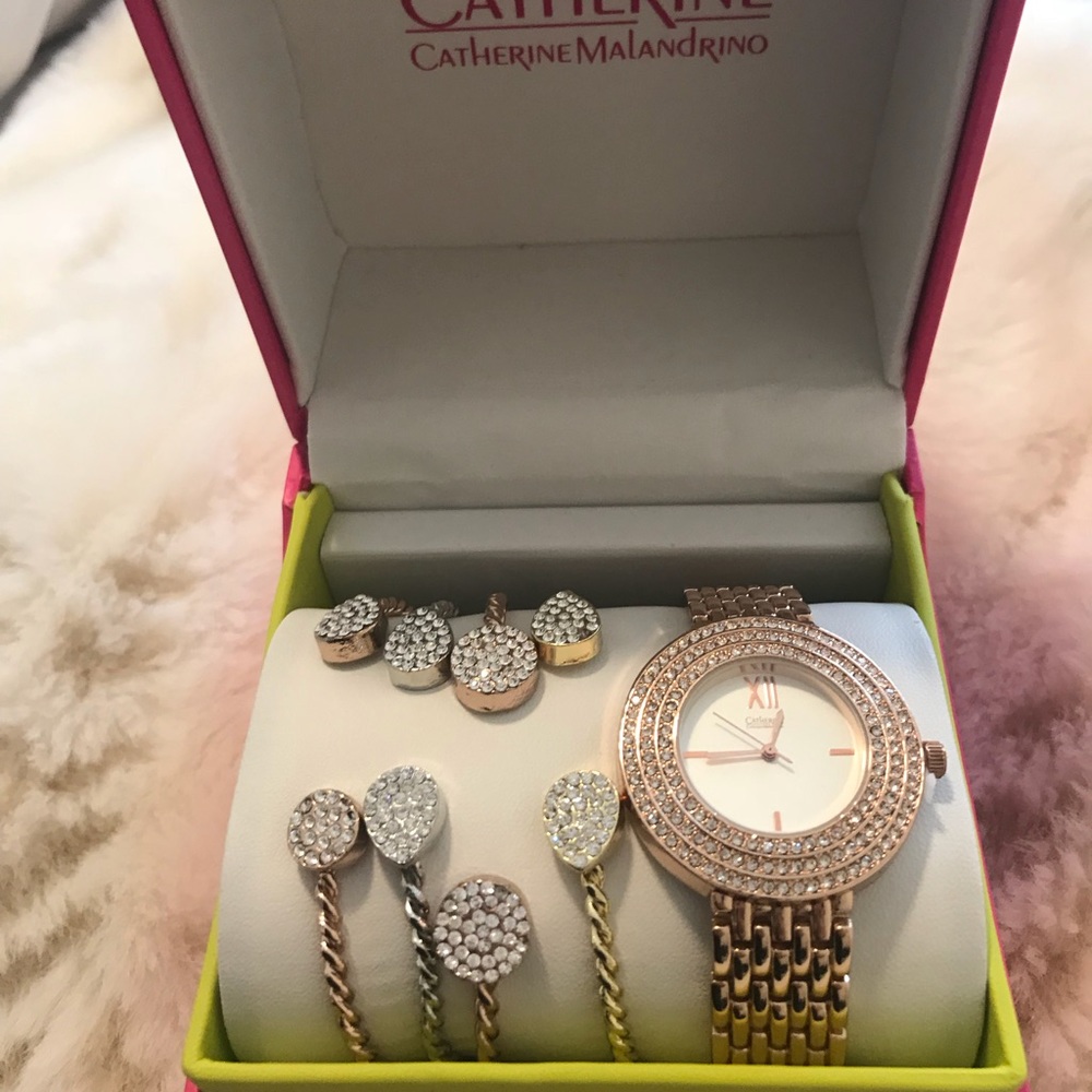 Catherine Malandrino Watch & Matching Bracelets
